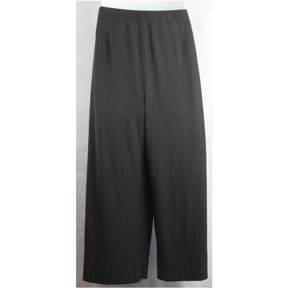 Bar III Women's Wide-Leg Cropped Pull-On Pants, Black, XXL - Picture 2 of 6